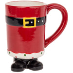 Boston International Footed Mug Santa Belt