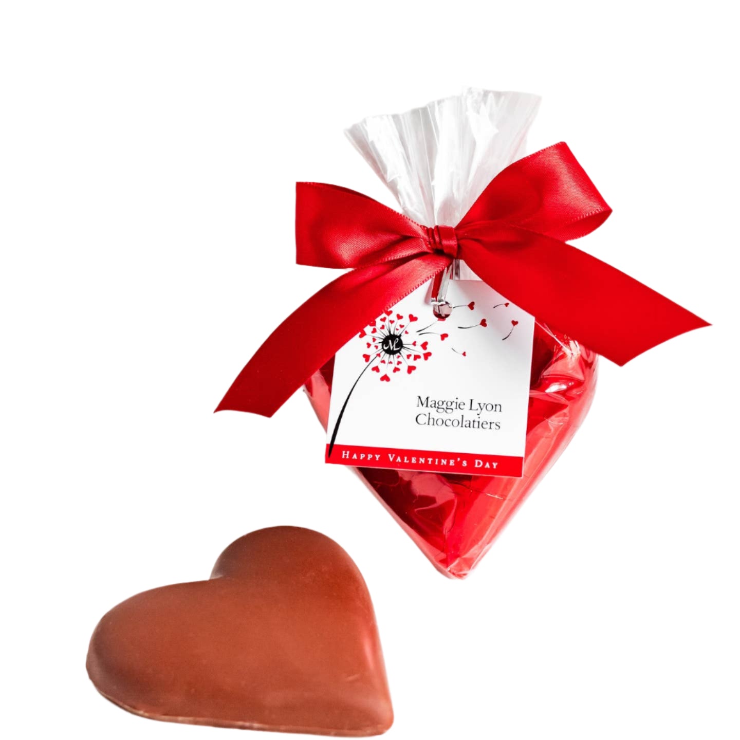 Maggie Lyon Chocolatiers 2oz Solid Milk Chocolate Heart Valentine's