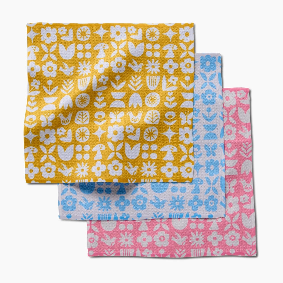 Geometry Dishcloth Set Scandi Spring