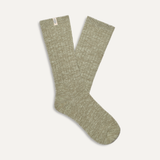 UGG Rib Knit  Slouchy Crew Sock Moss Green