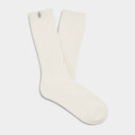 UGG Rib Knit  Slouchy Crew  Sock White