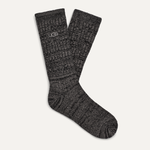 UGG Men's Trey Rib Knit Crew Sock  Black