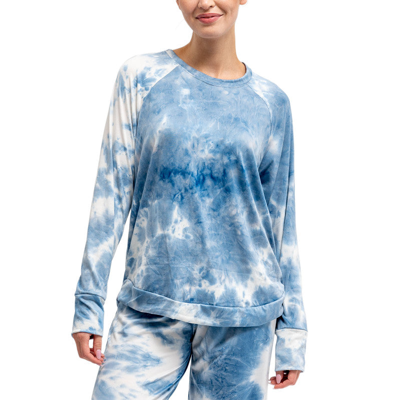 Hello Mello Dyes the Limit Lounge Top Blue