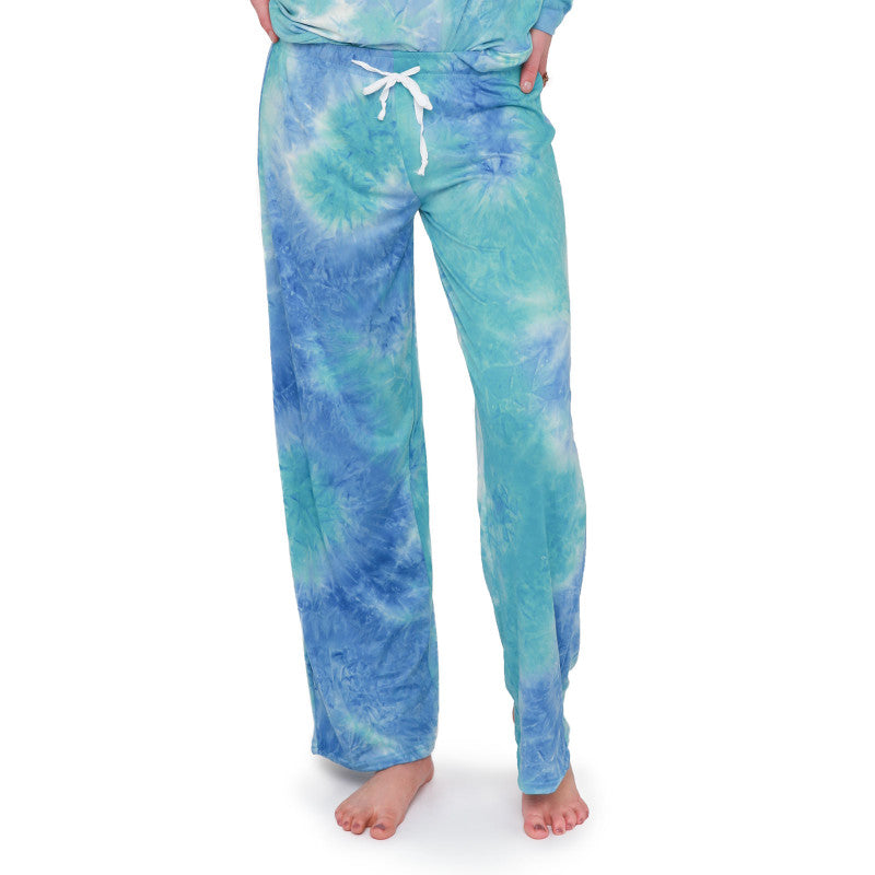 Hello Mello Dyes the Limit Lounge Pants Aqua