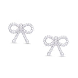 Lily Nily - Stud Earrings - Bow Twist Sterling Silver