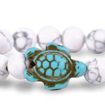 Fahlo The Turtle Journey Bracelet White Howlite