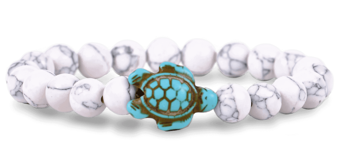 Fahlo The Turtle Journey Bracelet White Howlite