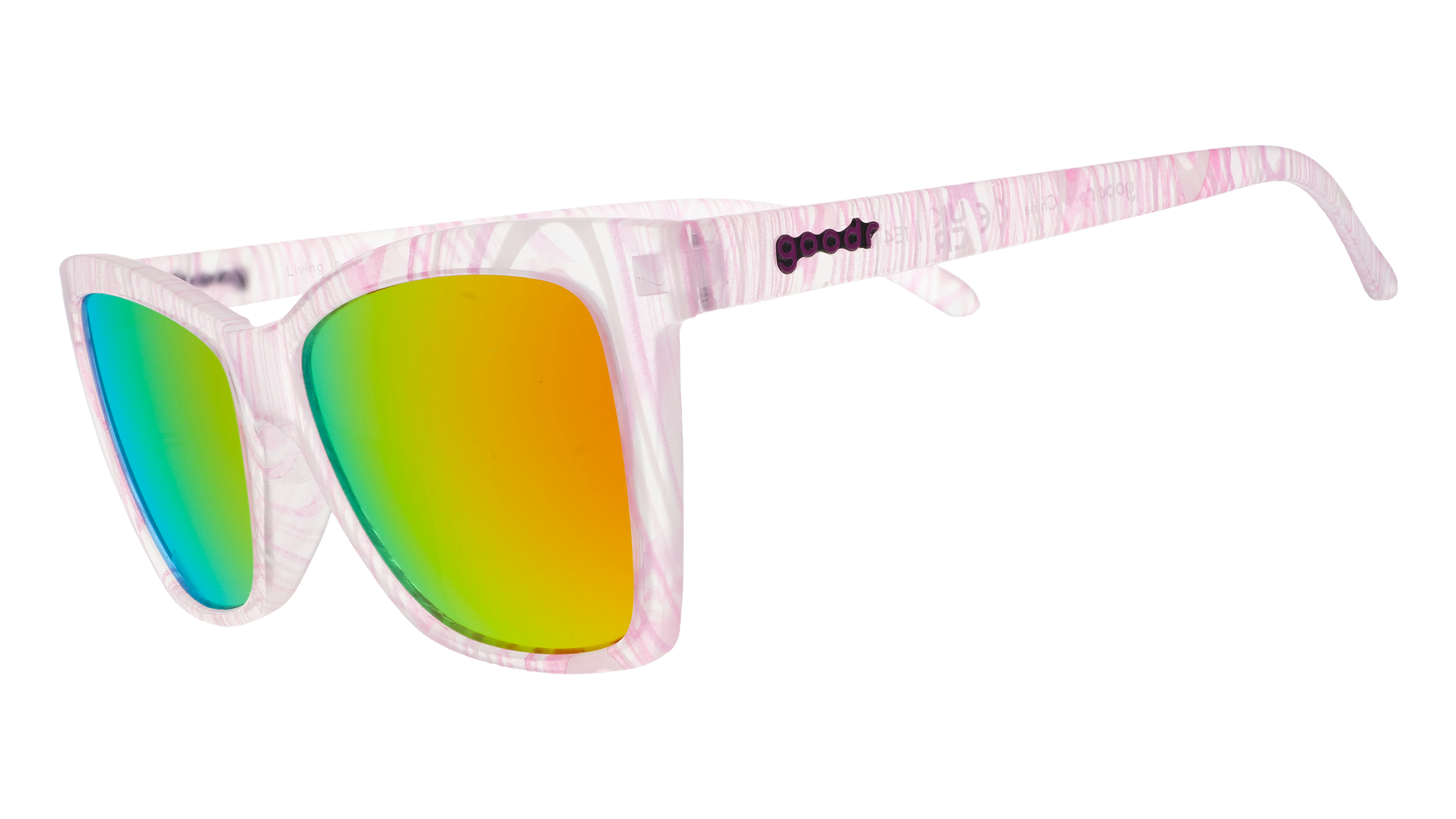 Goodr Living In A Material Swirl Sunglasses