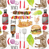 Boston International Cocktail Napkins BBQ Pattern