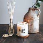 Farm + Sea 14 oz Candle Peony + Sea Salt