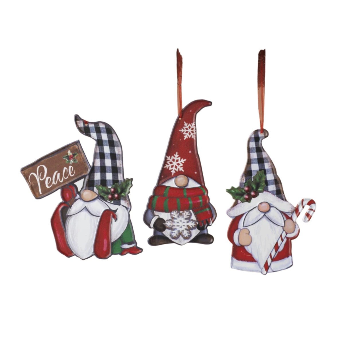 GersonOrnament Metal Gnome - 7.8"H