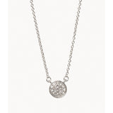 Spartina Silver Necklace 18" Stronger/Pave Disk