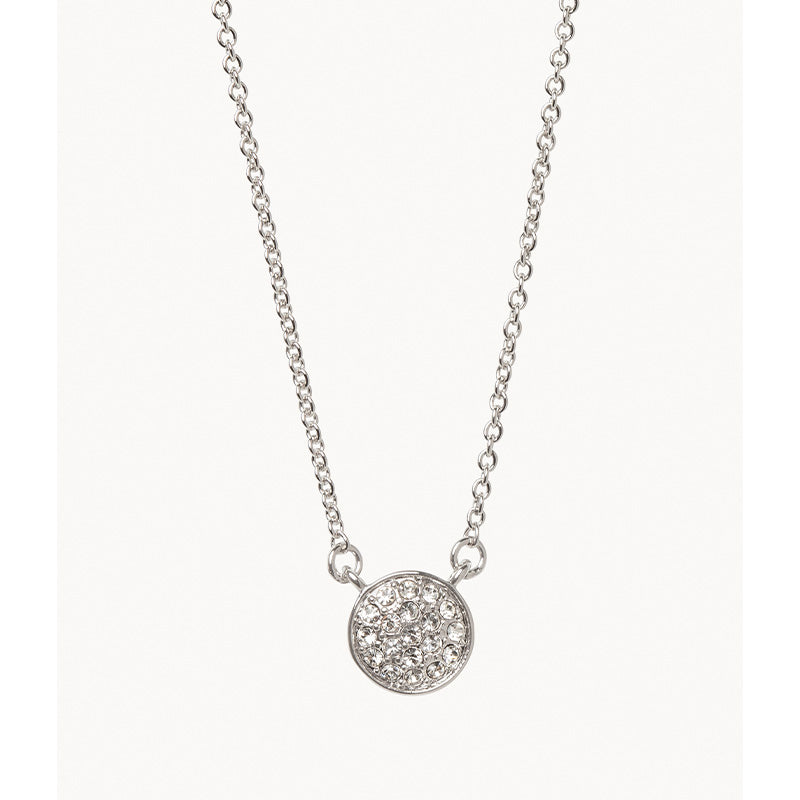 Spartina Silver Necklace 18" Stronger/Pave Disk