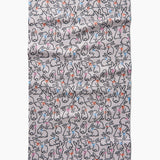 Geometry Tea Towel Playful Bunnies