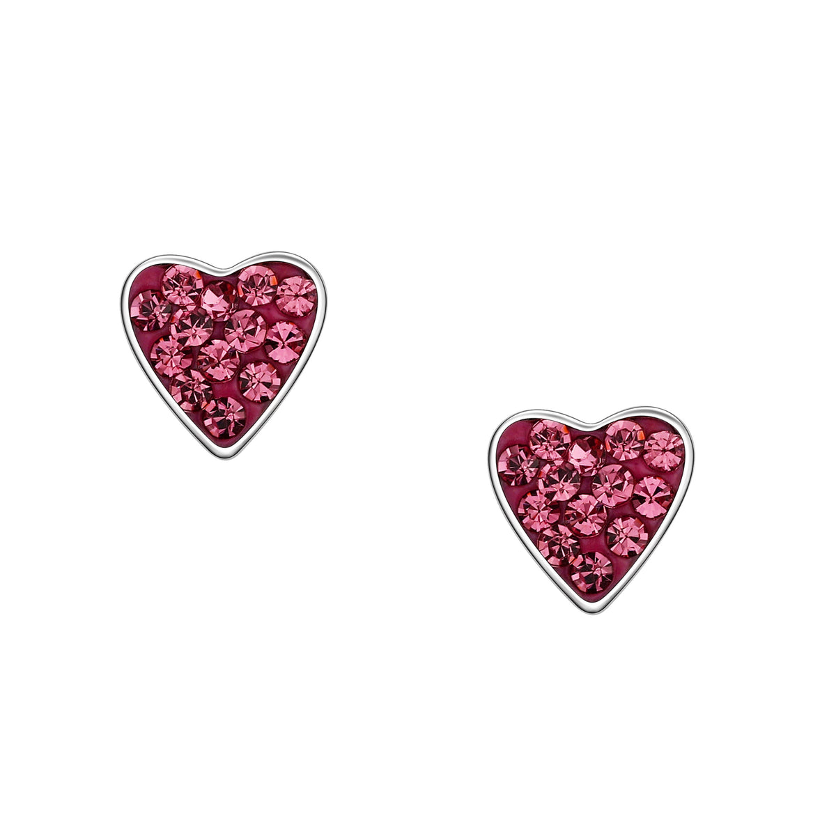 Lily Nily -Stud Earrings Crystal Heart