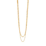 CAI - Bead Layering Necklace - Gold Pink