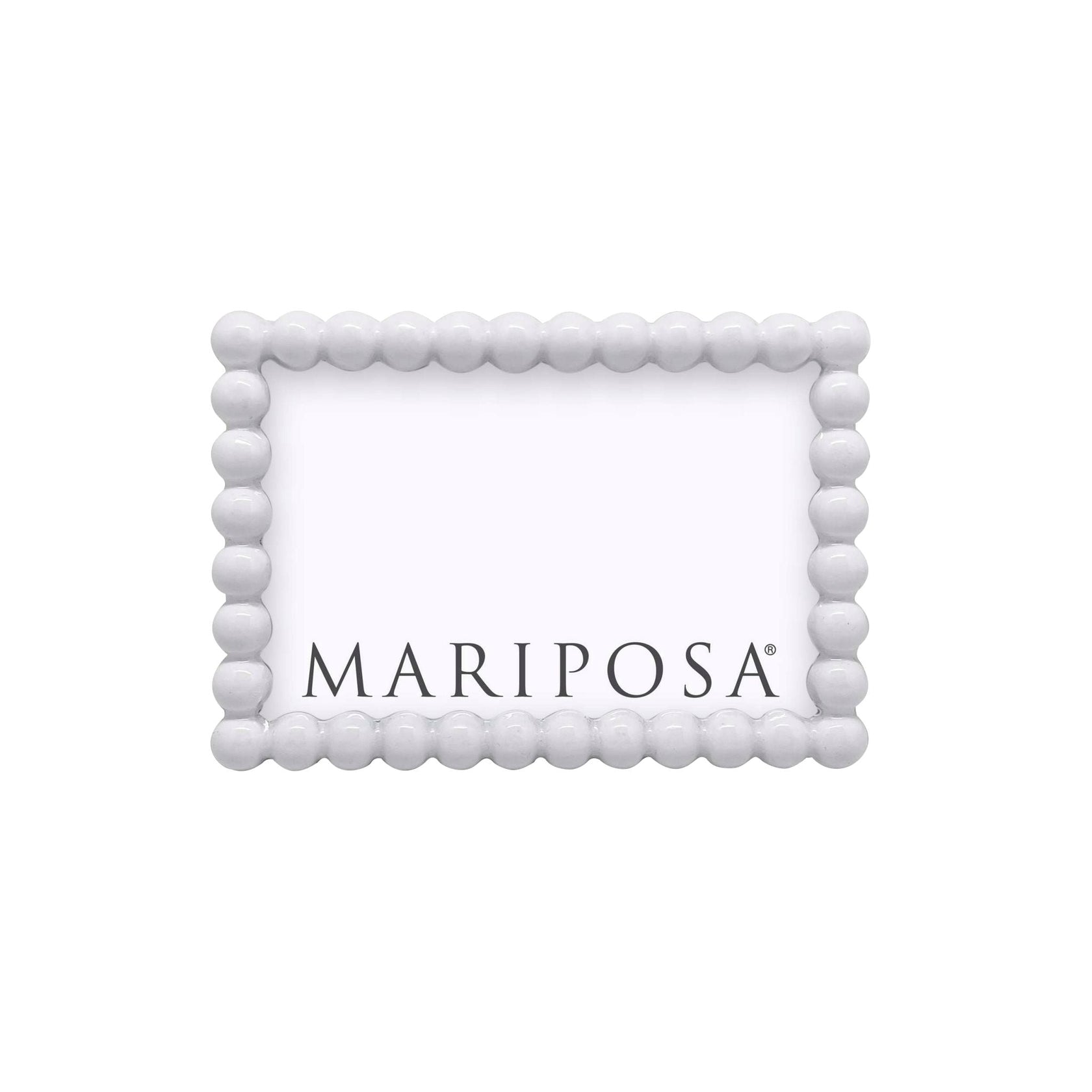 Mariposa 4x6 Frame Baubles White