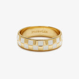 Pura Vida - Checkerboard Ring - Gold