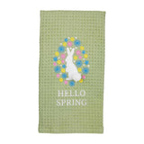 Mud Pie - Waffle Towel - Bunny in Flower