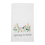 Mud Pie - Waffle Towel - Flowers Easter