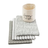 Mud Pie - Happy Towels - Cream Bucket