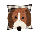 Mud Pie - Mini Hooked Dog Pillows - Dark