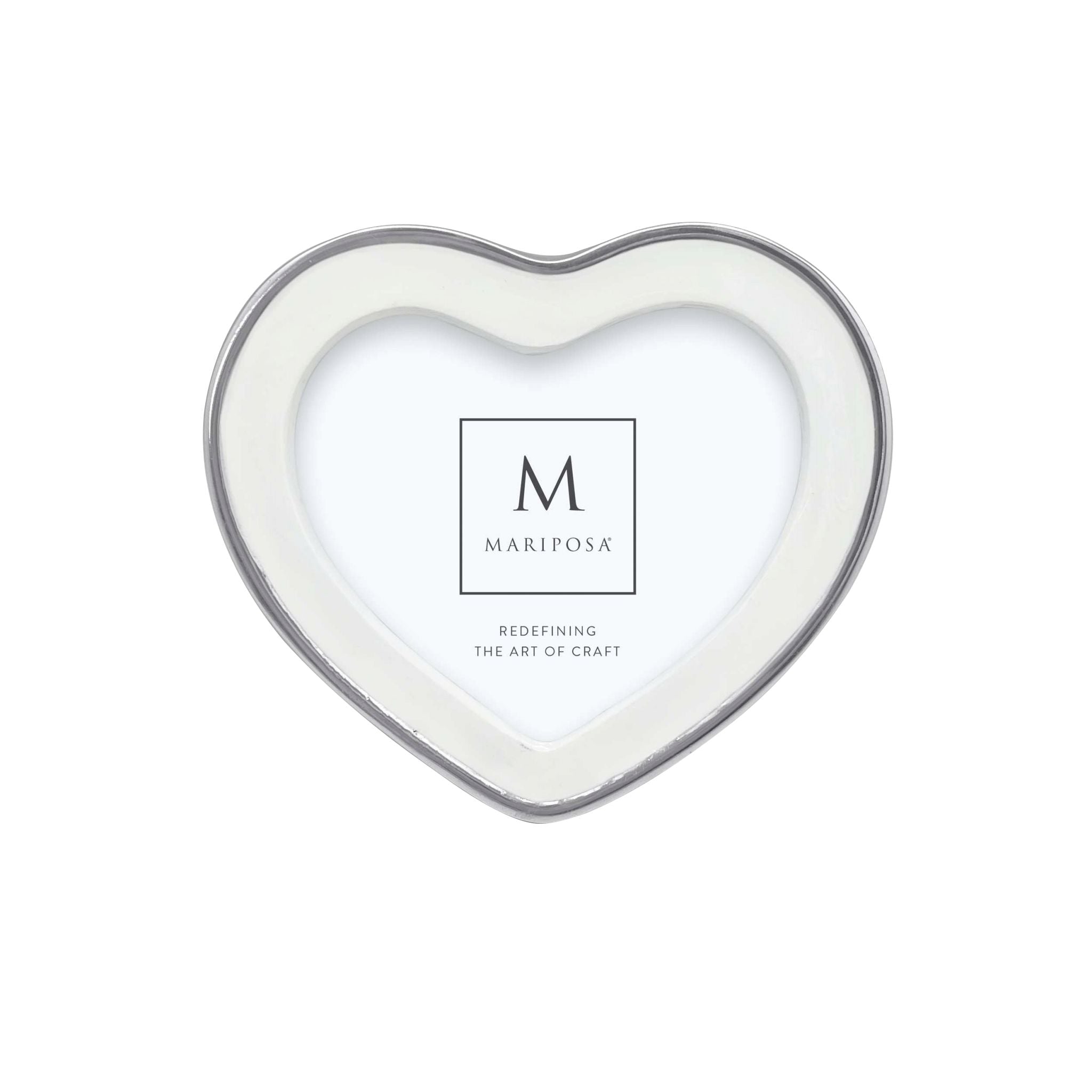 Mariposa Signature Heart Frame White 