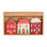 Mud Pie - Ornament - Christmas Village Set