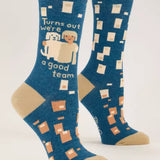 Blue Q - We're a good team Crew Socks