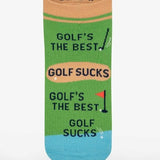 Blue Q - Golf Sucks Sneaker Socks