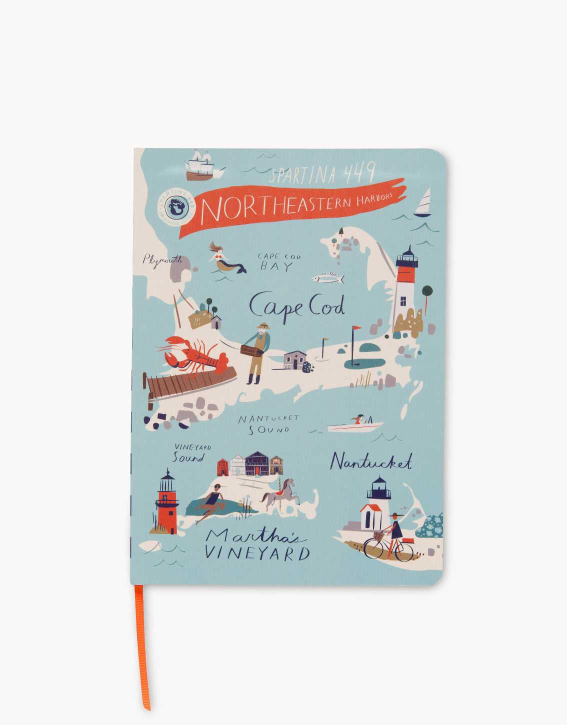 Spartina 449 Northeastern Harbors Ruled Notebook 5x7