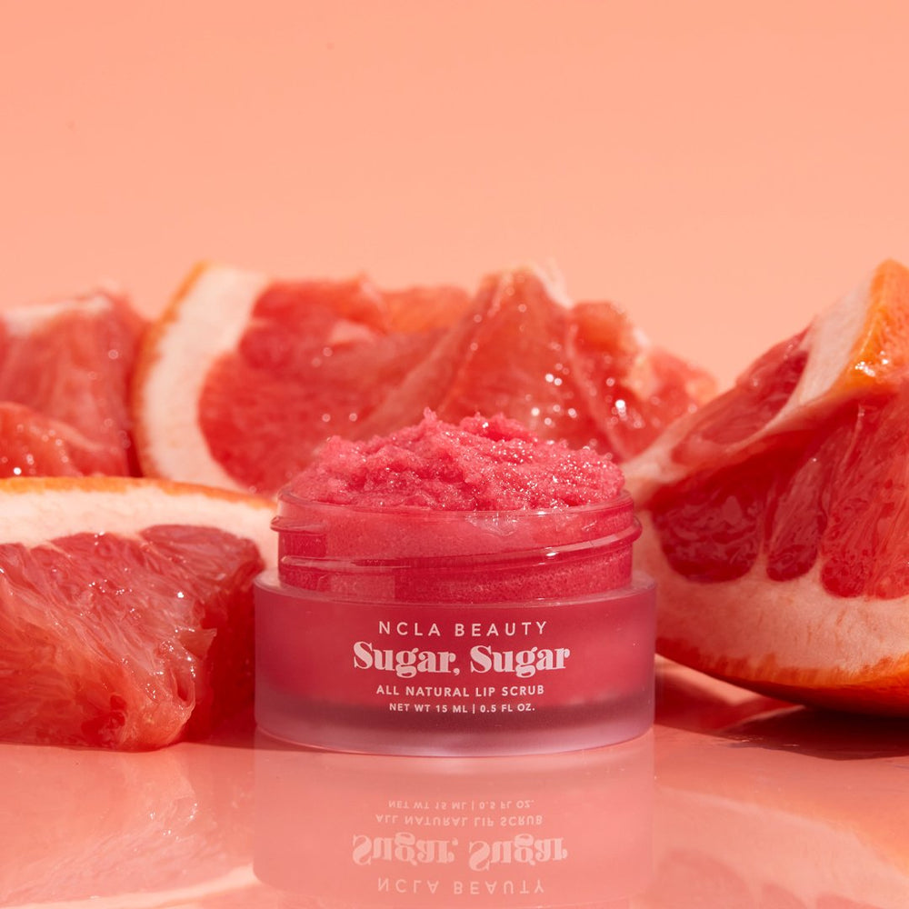 NCLA Beauty Pink Grapefruit Sugar, Sugar Lip Scrub