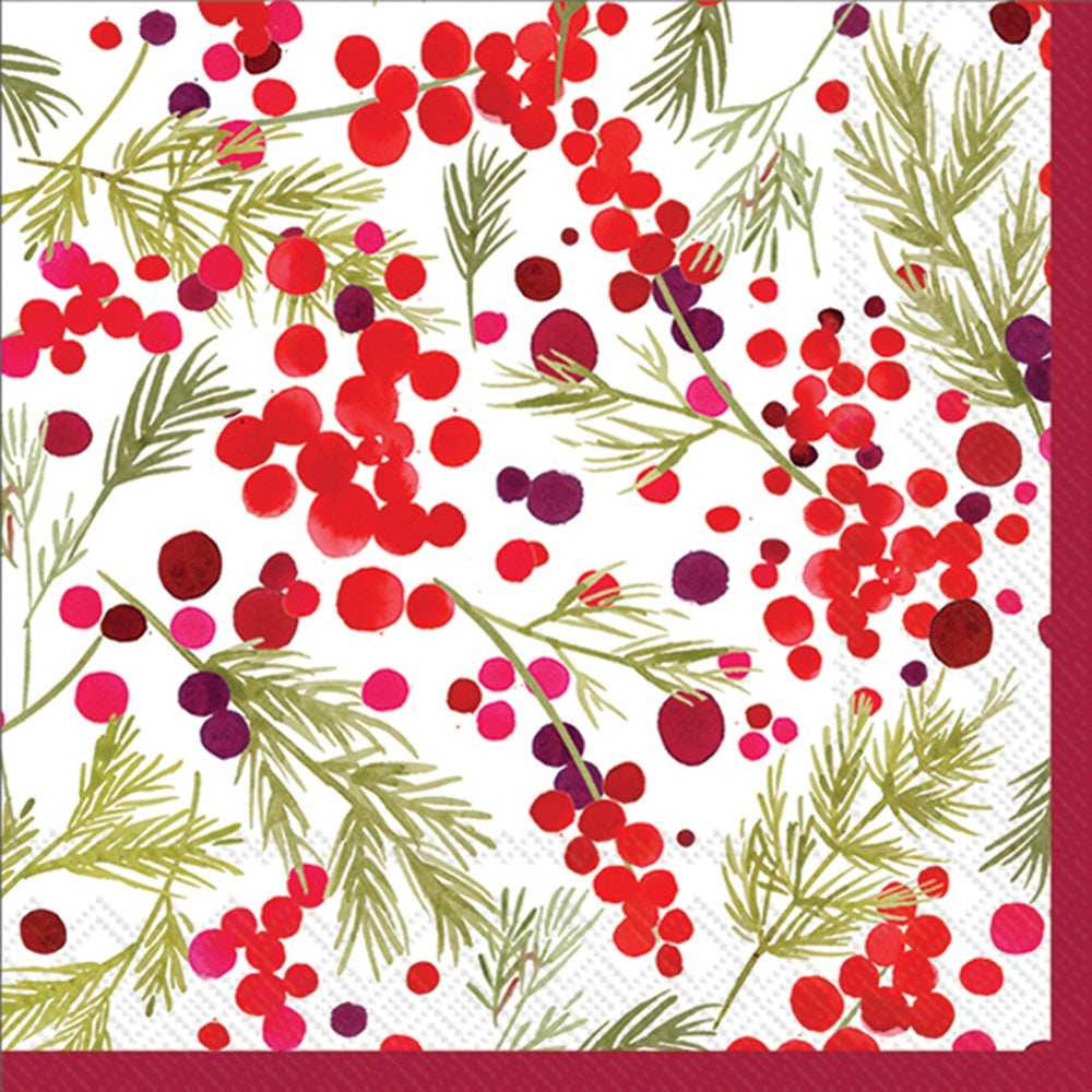 Boston International Cocktail Napkins Merry Berries