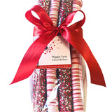 Maggie Lyon Chocolatier 8pc Milk & White Chocolate Covered Pretzel Rod Valentine's