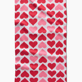 Geometry Tea Towel Blushing Hearts