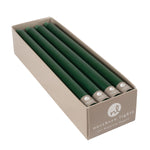 Northern Lights 12" Taper Candles Hunter Green