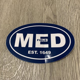 MED Navy 4" x 6" Sticker