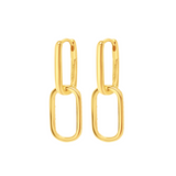 Chloe + Lois Luxe Link Hoops Gold