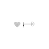 fyb Heart Studs  Silver