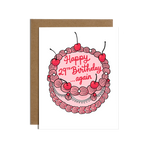 Brittany Paige 29th Cake Birthday Card