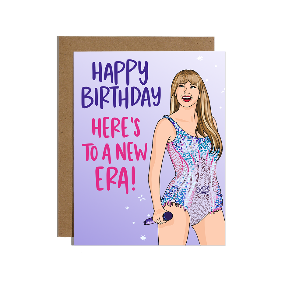 Brittany Paige Taylor Eras  Birthday Card