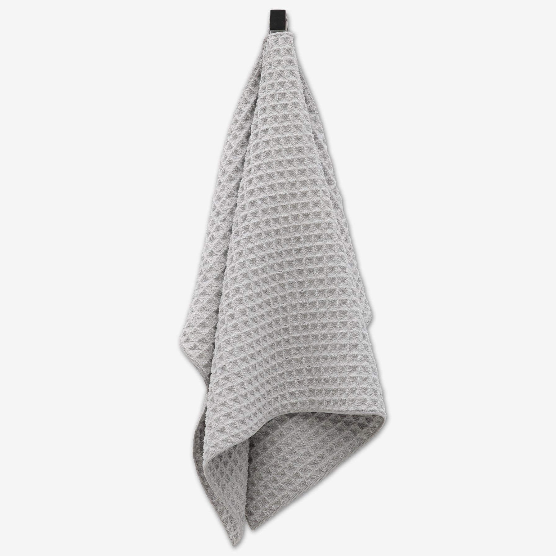 Geometry Waffle Hand Towel Stone