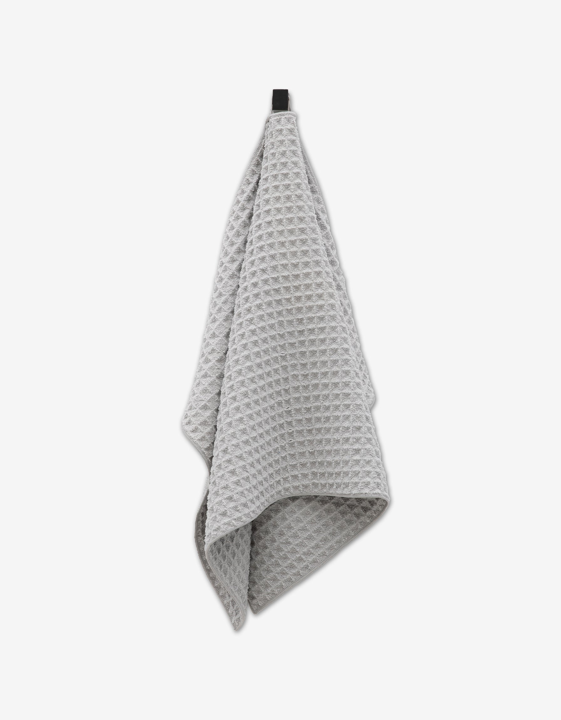 Geometry Waffle Hand Towel Stone