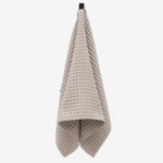 Geometry Waffle Hand Towel Taupe