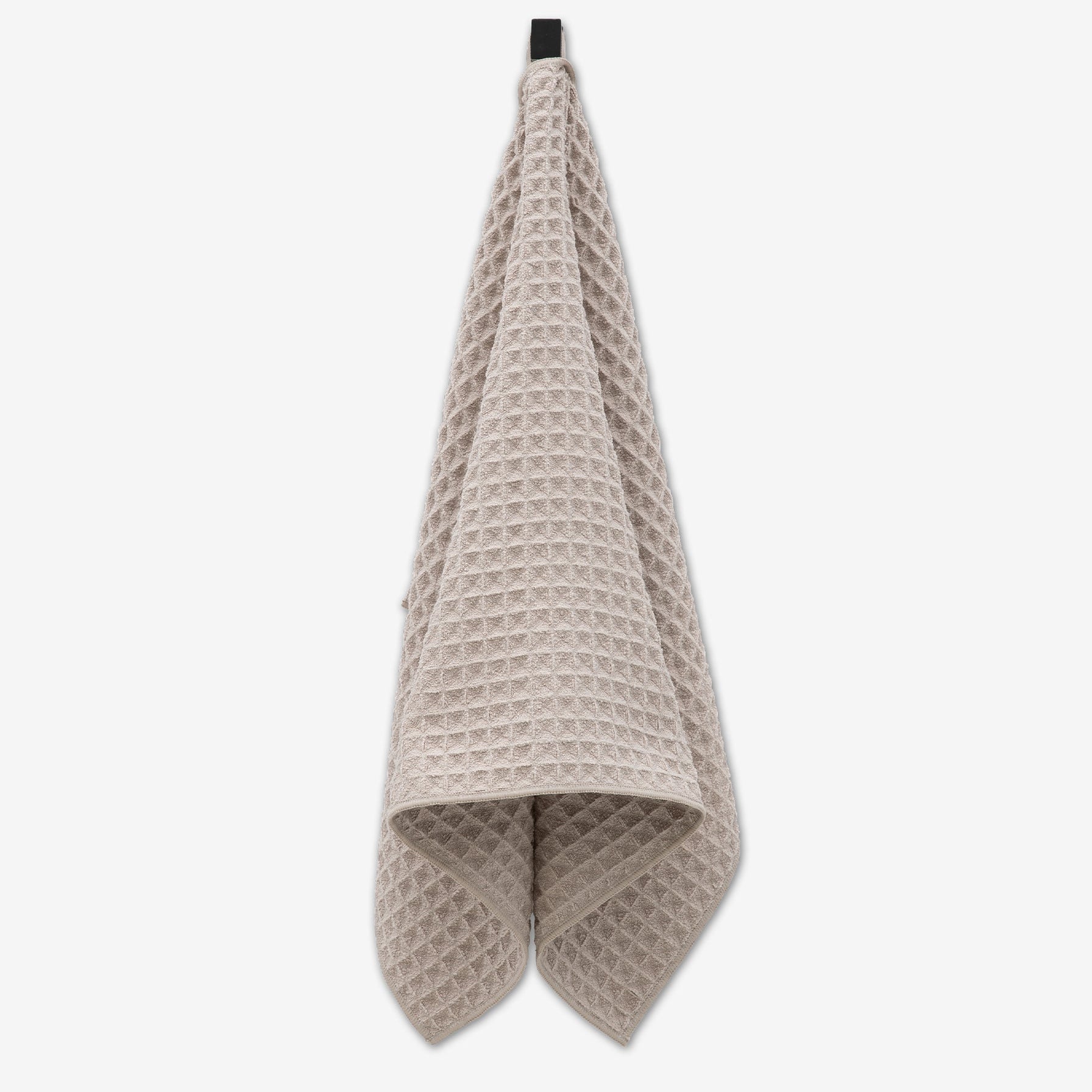 Geometry Waffle Hand Towel Taupe