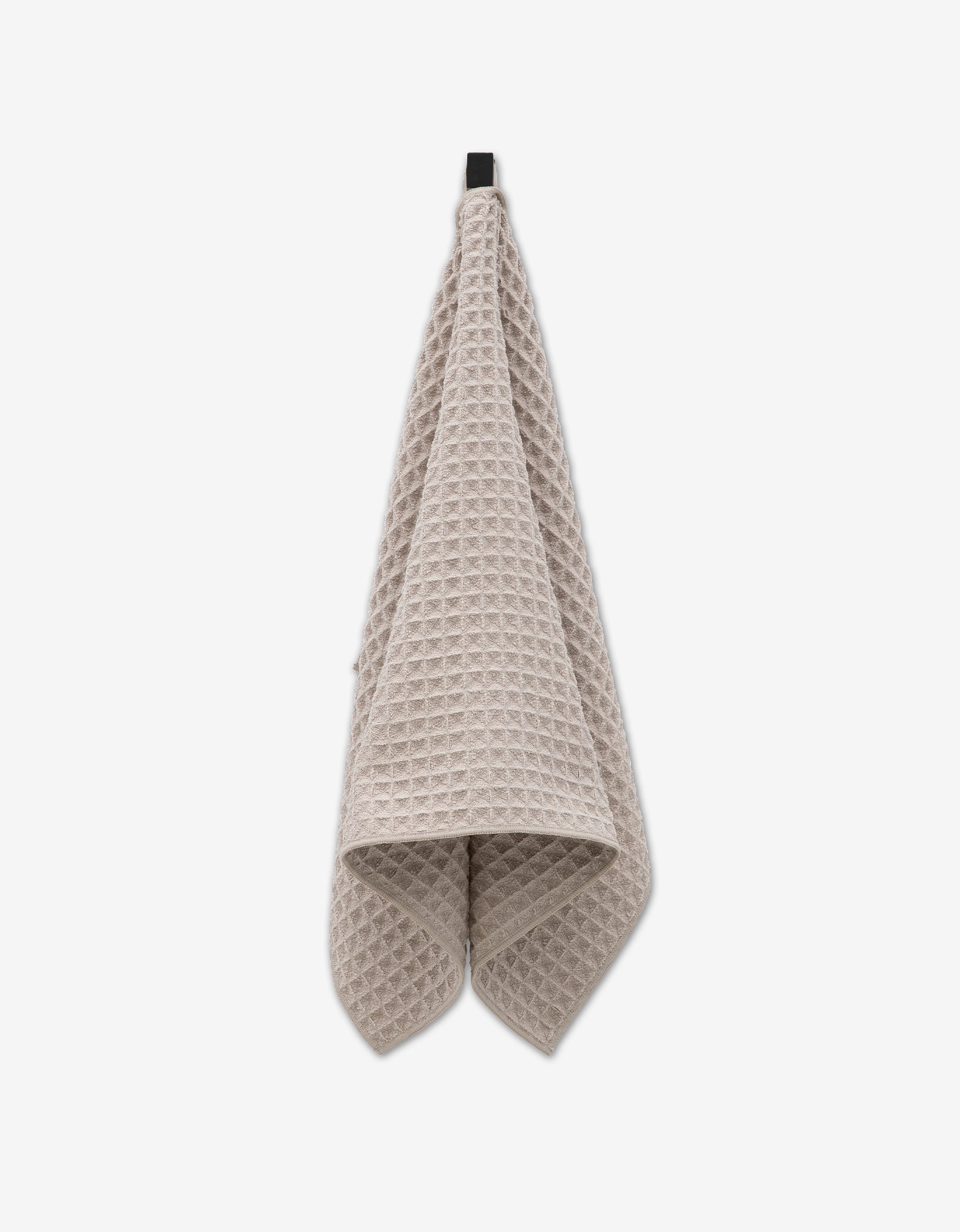 Geometry Waffle Hand Towel Taupe