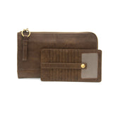 Joy Susan Karina Convertible Wristlet & Wallet Dark Walnut