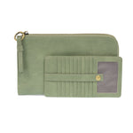 Joy Susan Karina Convertible Wristlet & Wallet Cameo Green