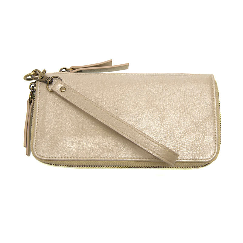 Joy Susan Metalic Pearl Chloe Wallet/Wristlet