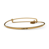 &LIVY Gold POSY Bangle I Love You